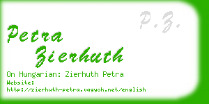 petra zierhuth business card